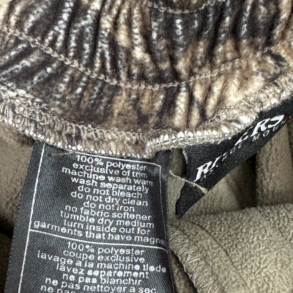 Pantalones Rivers West Hombres 2XL Marrón Realtree Vellón Impermeable Caza Ciervo Forrado Foto 4 de 4