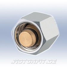 GOK Blindstopfen mit &Uuml;berwurfmutter Typ BSL 8 Gewinde IG M14 x 1,5 Messing