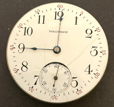 Antique 1907 Waltham Model 1899 620 Pocket Watch Movement Parts/Repair 16s 15j