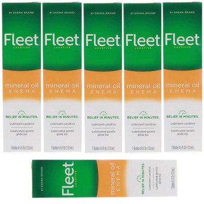 Fleet Mineral Oil Enema 4.5 fl.oz Each (Pack of 6)