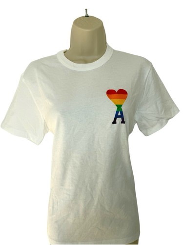 Ami Paris White T-shirt Size XS - Picture 2 of 9