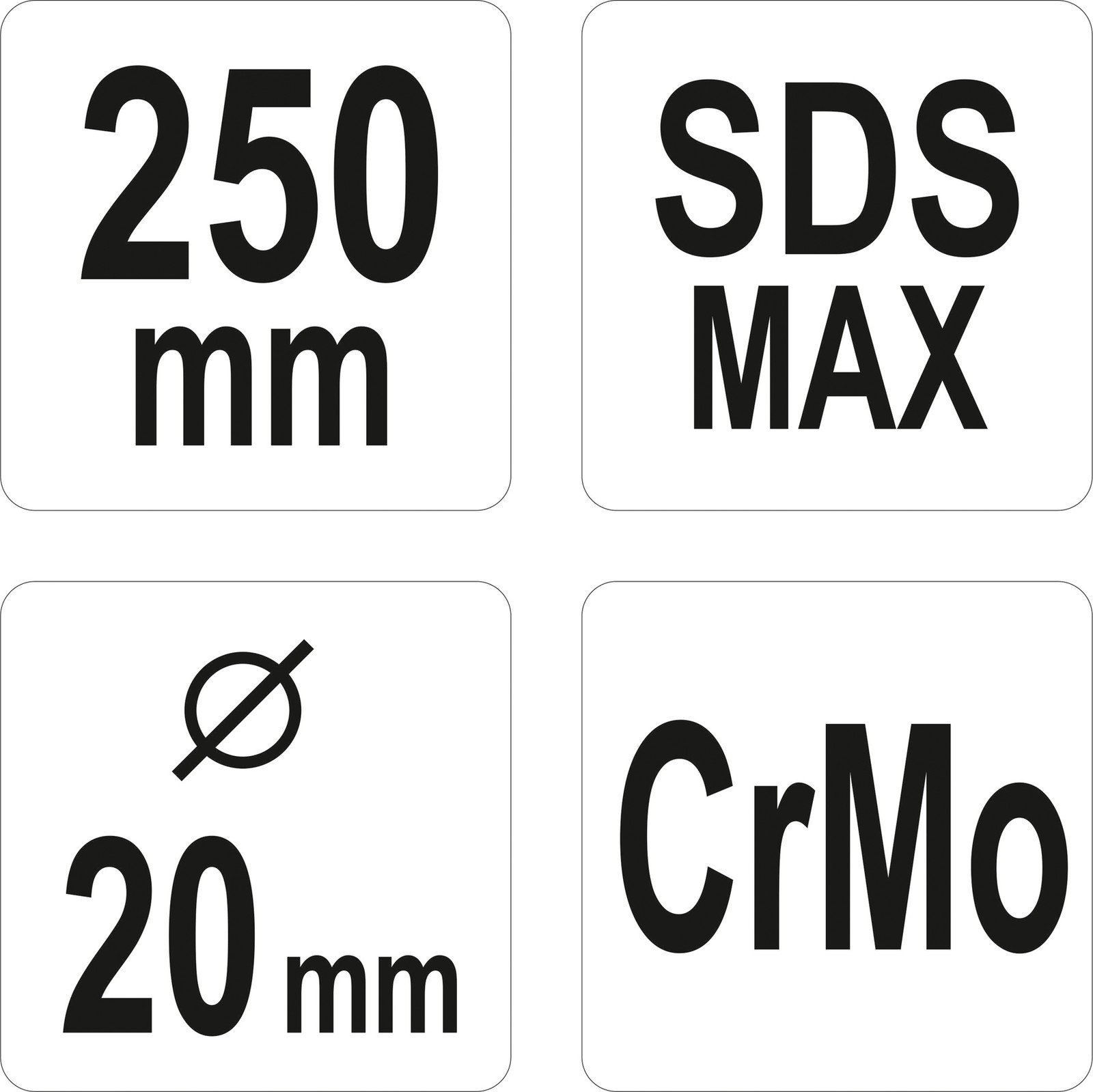 Fits YATO NARZ�DZIA YT-47195 SDS MAX CHSIEL FOR ELECTRICIAN