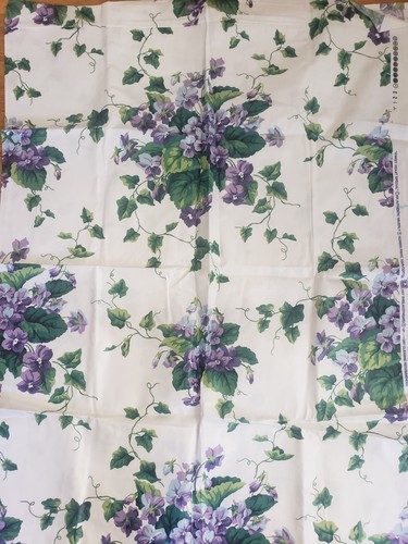 Neu Waverly Sweet Veilchen ~ polierte Baumwolle lila Blumen Stoff 1 Yd 54" breit