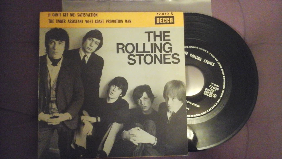 THE ROLLING STONES - SATISFACTION - DECCA 72.039 S - SP - 7/1965- FR - EX - Photo 1/2