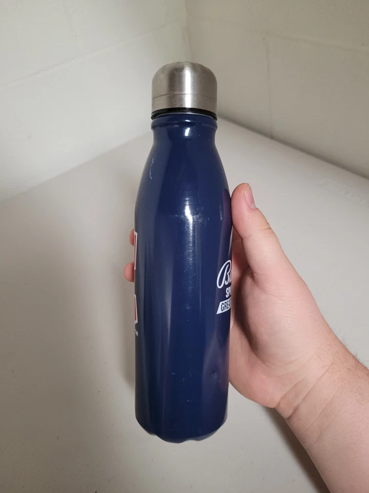 Cleveland Guardians SGA Metal Water Bottle With Cap Blue Bally Sports--Look - Image 3 of 4