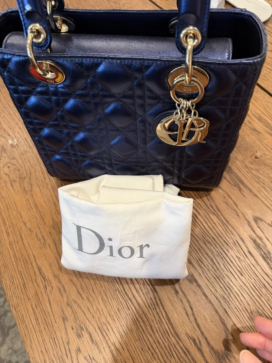 Dior Blue Leather Exterior Bags & Handbags for Women for sale | eBay