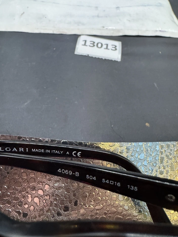 Bvlgari 4069B 504 Gafas Marrón Habana Cristales Swarovski 54-16-135 Foto 2 de 4