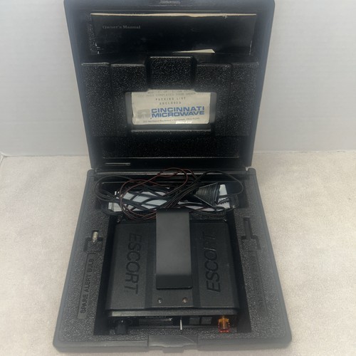 VNTG Escort Radar Warning Receiver Cincinnati Microwave No Power Cord UNTESTED