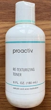 New PROACTIV RE-TEXTURIZING TONER 6 Fl Oz Bottle 03/24 2024 Acne Skin SEALED