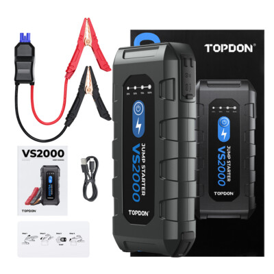 TOPDON VS2000 2000A16000mAh Starthilfe Booster powerbank Jump Starter Wie JS2000