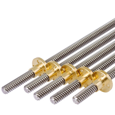 T8 Gewindespindel Stange Lineare Schiene Stangenwelle Leitspindel+ Copper Mutter