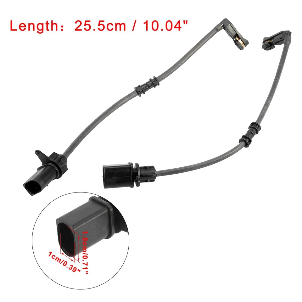 Sensor de desgaste de pastillas de freno traseras de coche 4H0615121H 2 piezas para Audi A6 Quattro A7 Quattro Foto 3 de 4