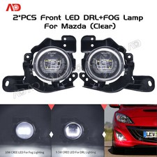 For 2010-2012 Mazda3 12v Led Fog Driving Drl Daytime Running Light Lamp Clear For 2010-2012 Mazda3 12v Led Fog Driving Drl Daytime Running Light Lamp Clear
