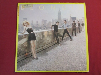 BLONDIE AUTOAMERICAN 1980 JAPAN LP WWS-91004+POSTER LYRIC SHEET NO OBI: SEE PICS