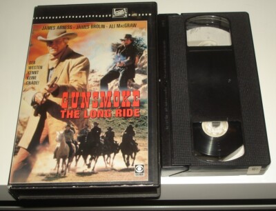 Gunsmoke The Long Ride VHS CBS-FOX James Arnes Matt Dillon Western Rare