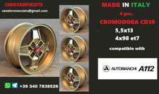 4 Cerchi lega Cromodora CD30 GOLD A112 abarth 70hp wheels felgen jantes