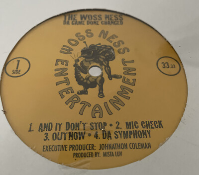 洋楽 G-Rap Woss Ness Da Game Done Changed LP THE WOSS NESS **Da Game Done Changed** Lp (Sealed) 1997 Woss