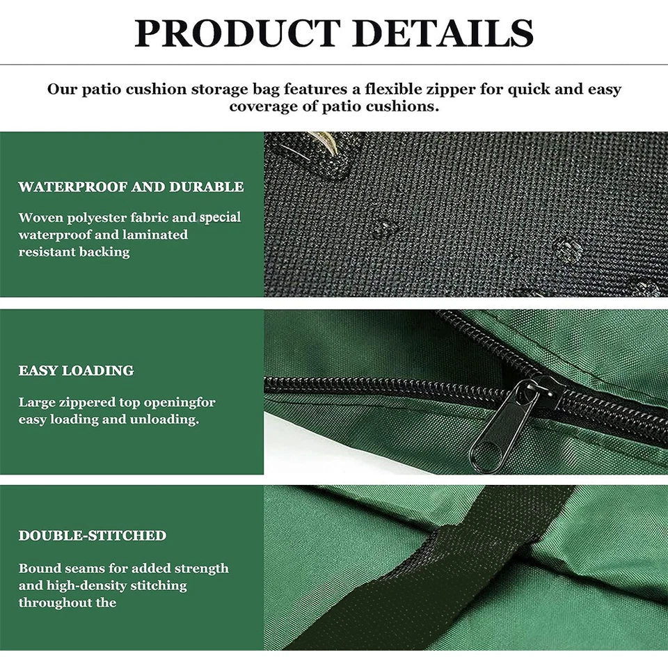 Christmas Tree Storage Bag Up to 9 FT Disassembled Tree Heavy Duty with Handles - Image 4 of 4