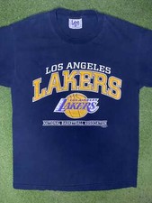 90s Los Angeles Lakers - Vintage NBA T Shirt Large 