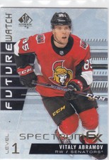19/20 SP AUTHENTIC..VITALY ABRAMOV..FUTURE WATCH..SPECTRUM FX..# S-55..SENATORS