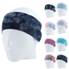 Tie Dye Women Warm Fleece Headband Winter Ear Warmer Hair Band Head Wrap Sports