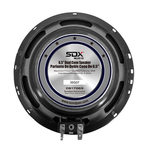 Altavoces Coche SDX Audio 6.5” Doble Cono Repuesto Original 65W - Reacondicionados - Imagen 4 de 6