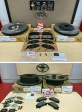 2004-2007 TOYOTA HIGHLANDER GENUINE FRONT &  REAR BRAKE ROTORS TCMC PADS & SHIMS