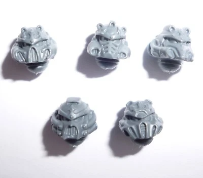 GAMES WORKSHOP Warhammer 40K Caos Space Marines Raptors Heads x 5 A [Bits]