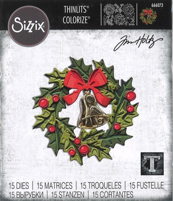 Sizzix Thinlits Stanze Set 15PK - 666073 Yuletide, Colorize by Tim Holtz