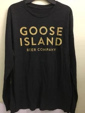 Goose Island Beer Company Chicago Illinois Adult Medium? Gray Long Sleeve TShirt
