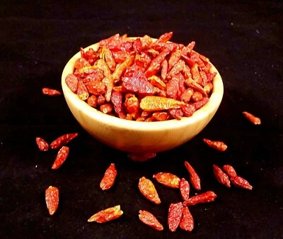 500g Birds Eye Chili Schoten ganz extra scharfe Chilli getrocknet