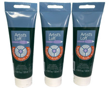 3x  Artist's Loft Acrylic Paints  Deep Green 4.06 Fl oz Each