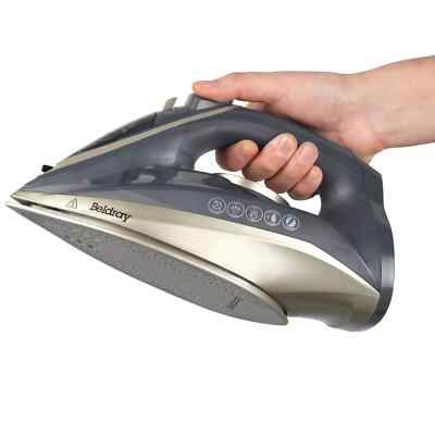 Beldray Akku-Dampfbügeleisen 2-in-1 Keramiksohle 230ml 2600W Titan Neu