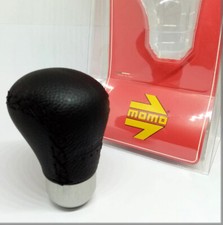 MOMO POMELLO CAMBIO MODELLO ANATOMICO CORTO IN PELLE NERA