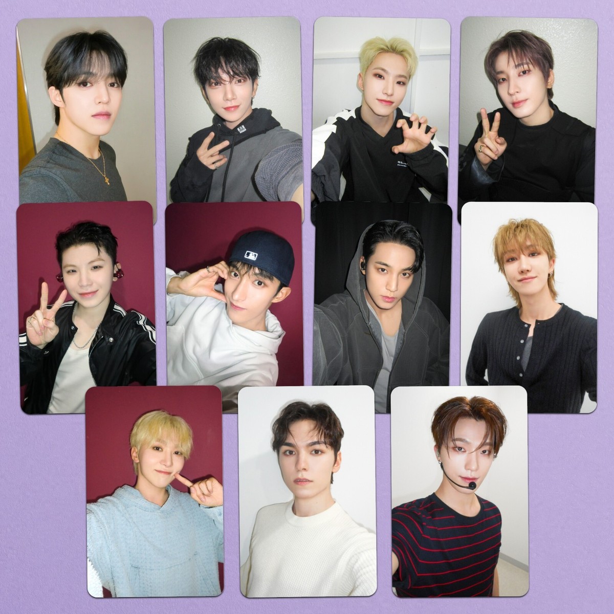 SEVENTEEN Love, Money, Fame Selfie Photo Sketch Fanmade Photocards