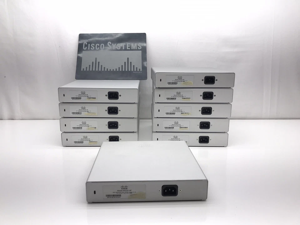 Lote de 10 Switches Ethernet Desktop Cisco Meraki MS220-8P-HW 8 Portas - NÃO REIVINDICADO - Imagem 2 de 4
