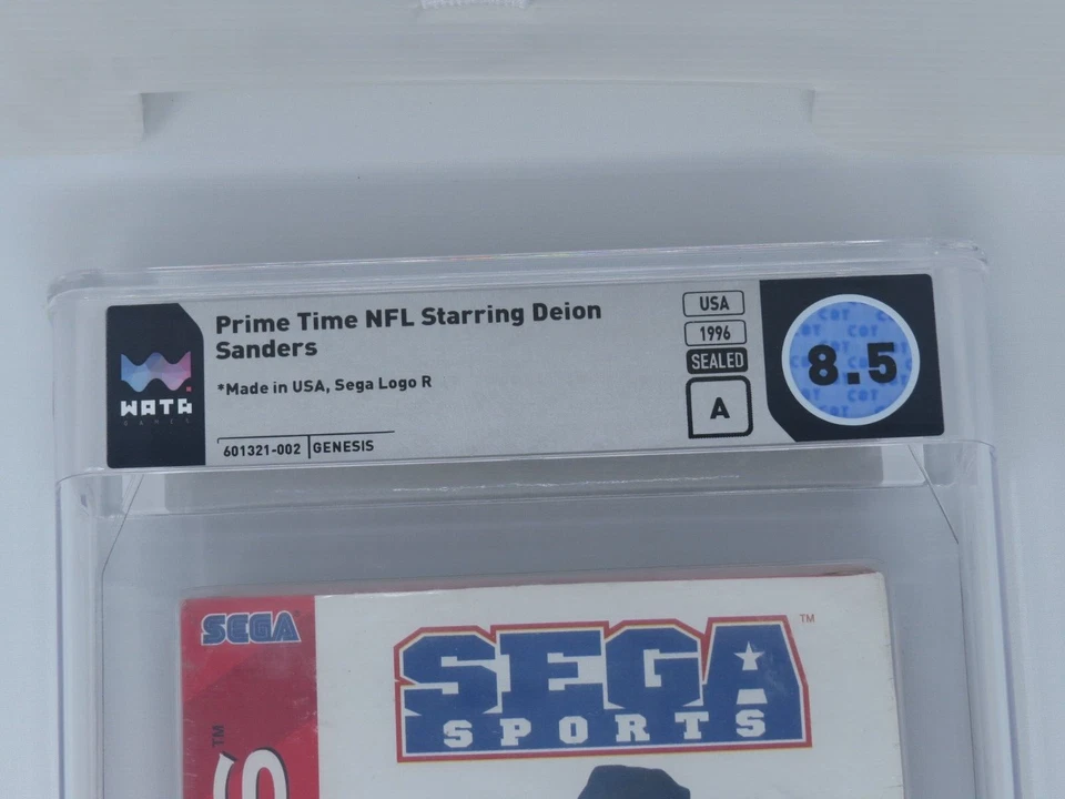 NFL Prime Time Football w/ Deion Sanders Sega Genesis Video Game Wata Graded 8.5 - Image 2 of 4