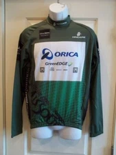Orica Greenedge Hincapie Men's L/S Green Podium Jersey M New