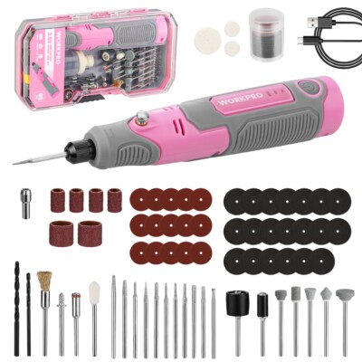 3 Speeds Rechargeable Cordless Rotary Tool Kit Mini Rotary Tool 71pc Accessories