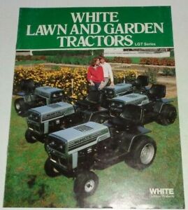 White Lgt Series Lawn Garden Tractor Sales Brochure 1655 1155 1610 1110 1100 Ebay