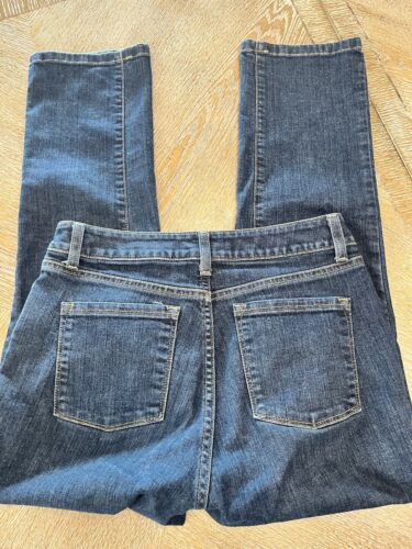 LL Bean Blue Jeans Classic Fit Pants Sz 6 Waist 30” Inseam 26” Cotton Blend - Picture 7 of 7