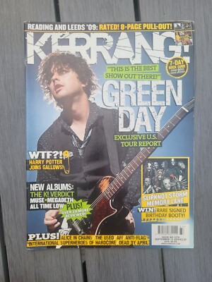 Kerrang 1278 Sept 12 2009 Green Day Anti Flag Slipknot Afi Used Reading Leeds