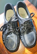 SAS Women's Comfort Shoes Tripad Black Shoe Lace Up Loafers 6.5 6 1/2 M Laces
