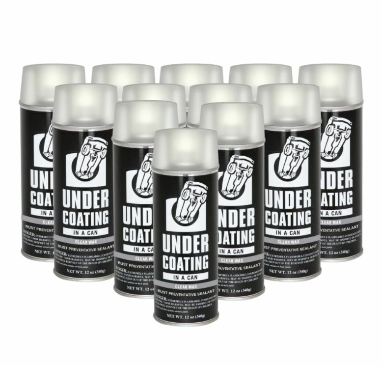 UNDERCOATING IN A CAN, CLEAR WAX COATING 12 cans
