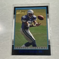 Bowman Rookie Card #168 Koren Robinson Rookie Seattle Seahawks NFL Football 2001. rookie card picture