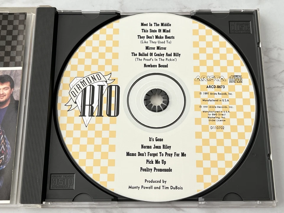 Diamond Rio Self Titled CD ORIGINAL USA PRESS! 1991 Arista ARCD-8673 RARE! OOP! Foto 2 de 4