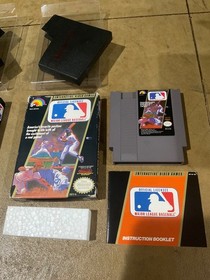 2 Major League Baseball NES Nintendo Complete In Box CIB Circle & Oval Seal