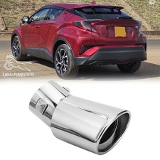 Chrome Car Rear Exhaust Pipe Tip Tail Muffler Stainless Steel For Toyota C-HR