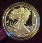 1987-S  American Eagle One Dollar 1 oz Silver,OGP, COA  San Francisco