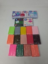 FIMO Unbranded Polymer Clay Singles Lot of 19 Assorted Colors 
